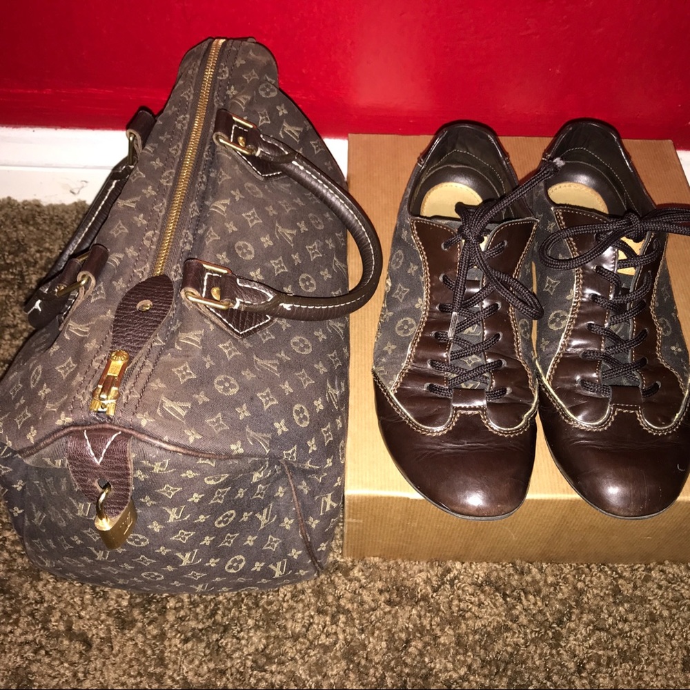 Louis Vuitton Monogram Idylle/Leather Sneakers
